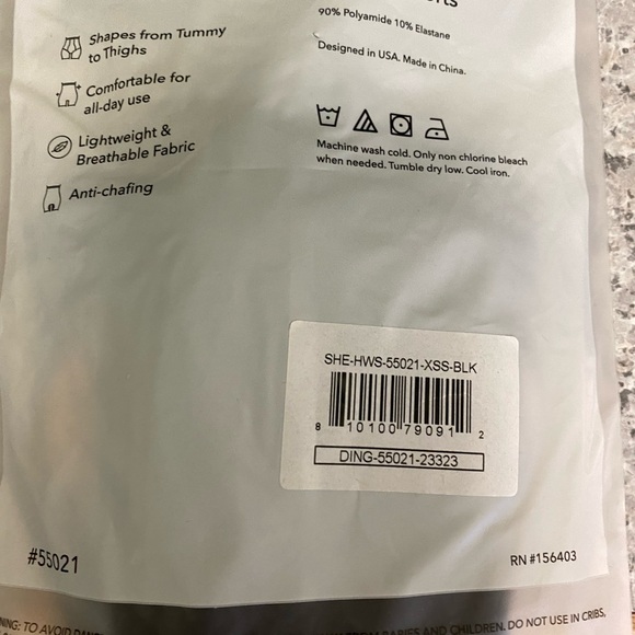 High-Waisted Shaper Shorts - Black - Picture 2 of 2